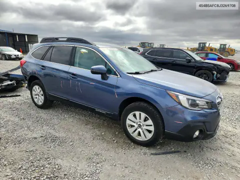 4S4BSAFC8J3269708 — 2018 Subaru Outback, фото 4 с аукциона Copart, Задняя часть