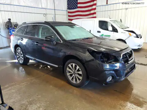 4S4BSETC5K3369777 — 2019 Subaru Outback, фото 4 с аукциона Copart, Передняя часть