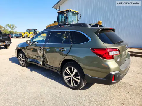2019 Subaru Outback 2.5I Limited VIN 4S4BSANC0K3309704 фото 2