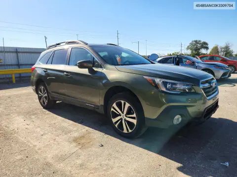 2019 Subaru Outback 2.5I Limited VIN 4S4BSANC0K3309704 фото 4
