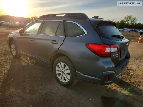 2019 Subaru Outback 2.5I Premium VIN 4S4BSAFC4K3324169 фото 2
