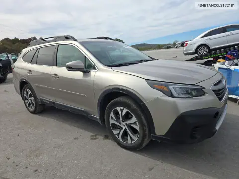 2020 Subaru Outback Limited VIN 4S4BTANC0L3172181 фото 4