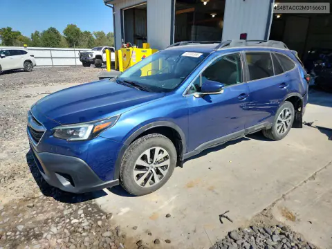 4S4BTACC2M3166631 — 2021 Subaru Outback, Задняя часть, фото до ремонта