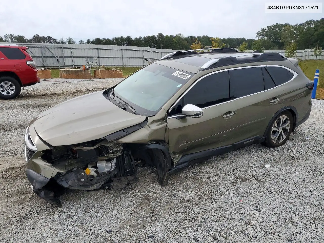 2022 Subaru Outback Touring VIN 4S4BTGPDXN3171521 фото 1