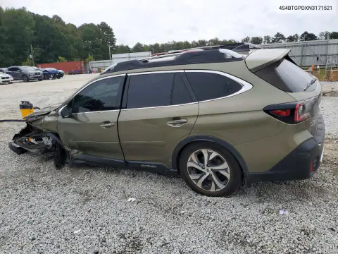 2022 Subaru Outback Touring VIN 4S4BTGPDXN3171521 фото 2