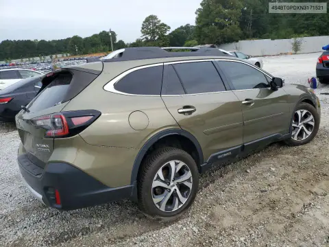 2022 Subaru Outback Touring VIN 4S4BTGPDXN3171521 фото 3