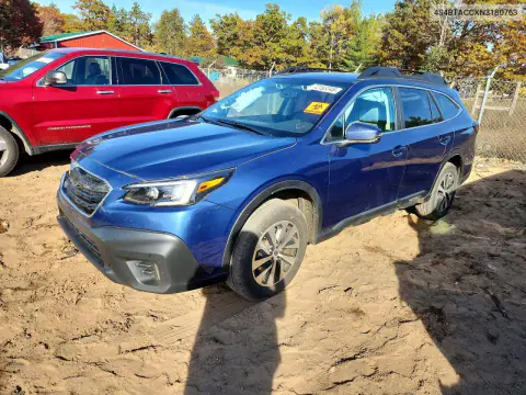 4S4BTACCXN3180763 — 2022 Subaru Outback, Передняя часть, фото до ремонта