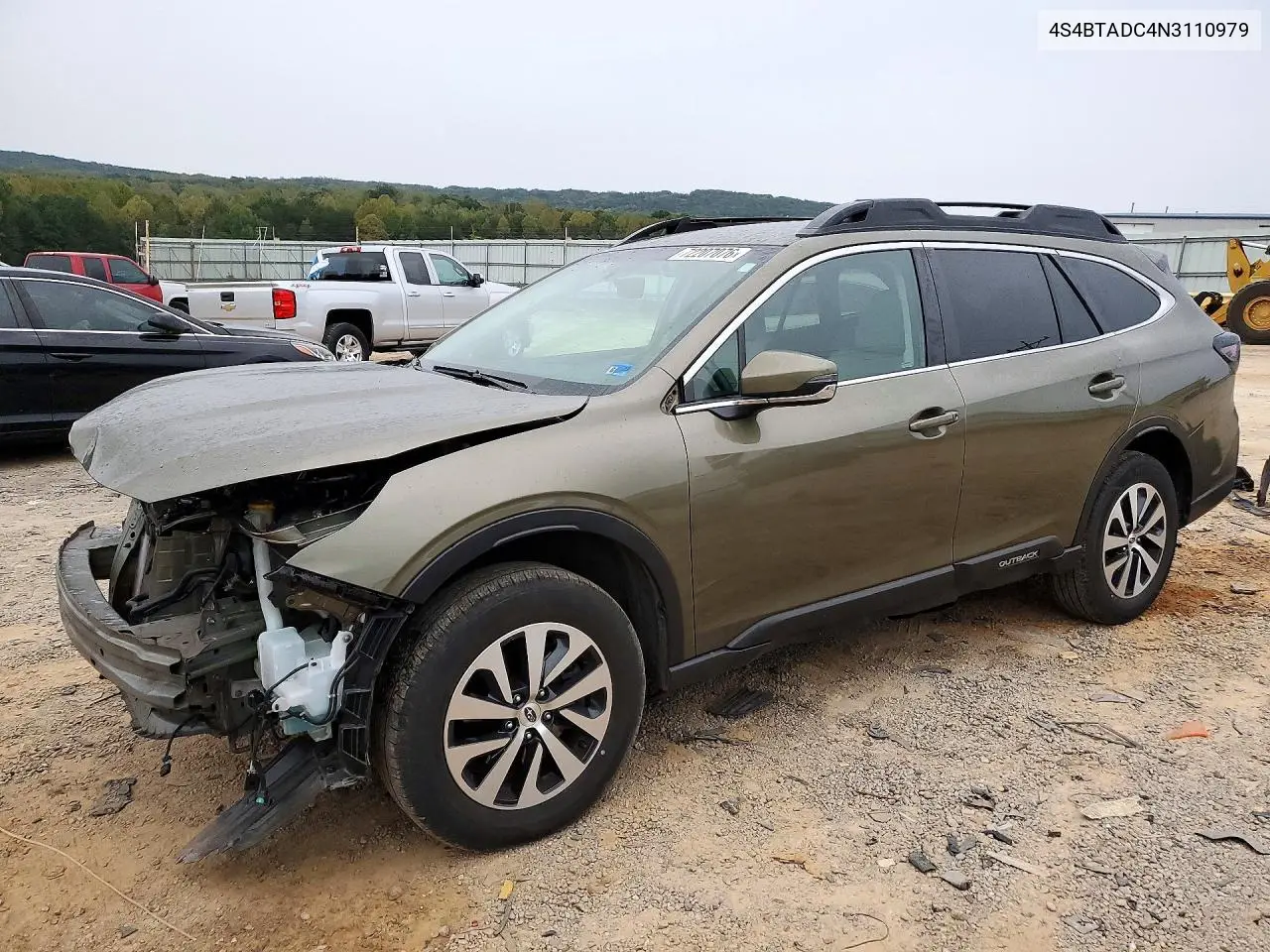 2022 Subaru Outback Premium VIN 4S4BTADC4N3110979 фото 1