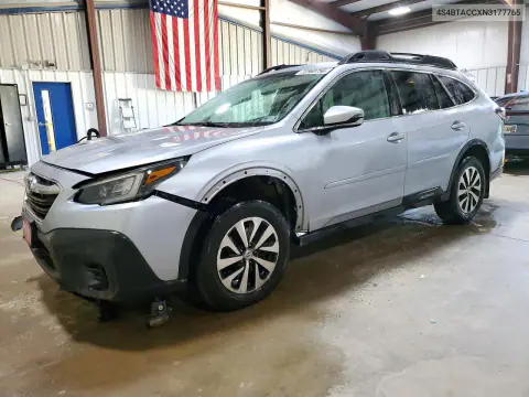 4S4BTACCXN3177765 — 2022 Subaru Outback, Сторона, фото до ремонта