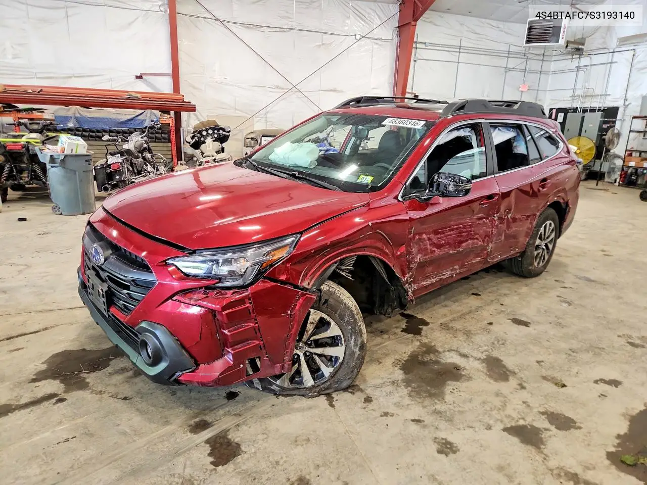 2025 Subaru Outback Premium VIN 4S4BTAFC7S3193140 фото 1