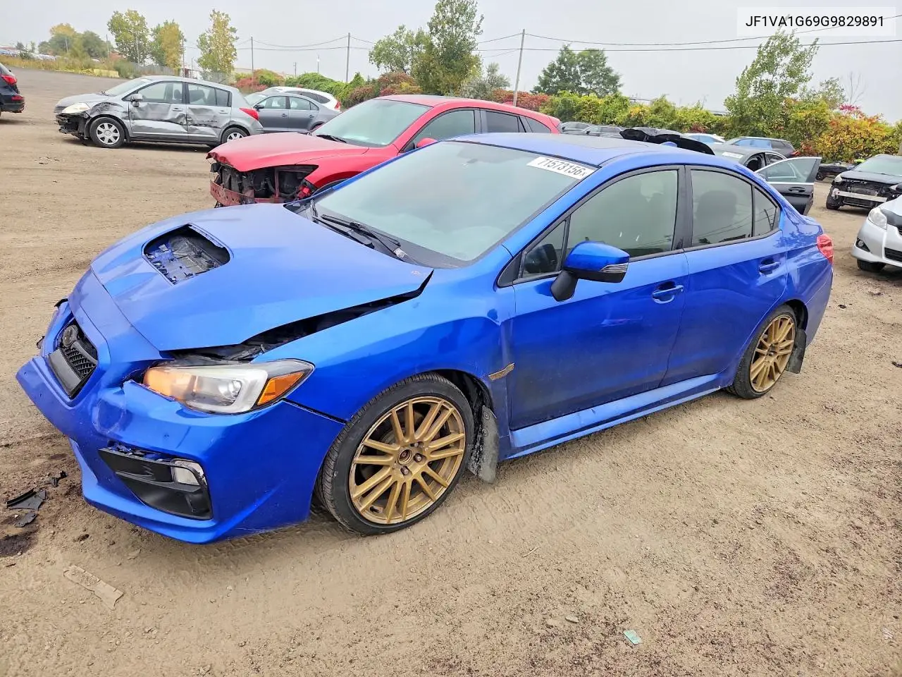 JF1VA1G69G9829891 Subaru WRX 2016 — повреждение Передняя часть, фото до ремонта