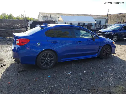2017 Subaru Wrx VIN JF1VA1B69H9821699 фото 3