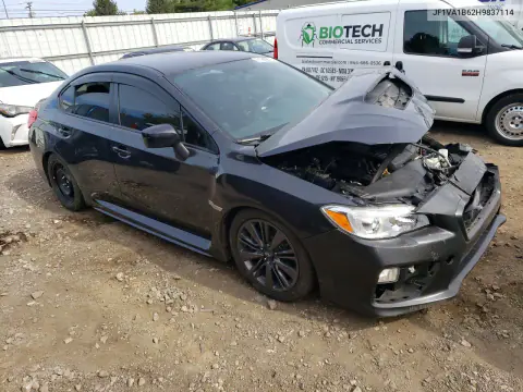 2017 Subaru Wrx VIN JF1VA1B62H9837114 фото 4