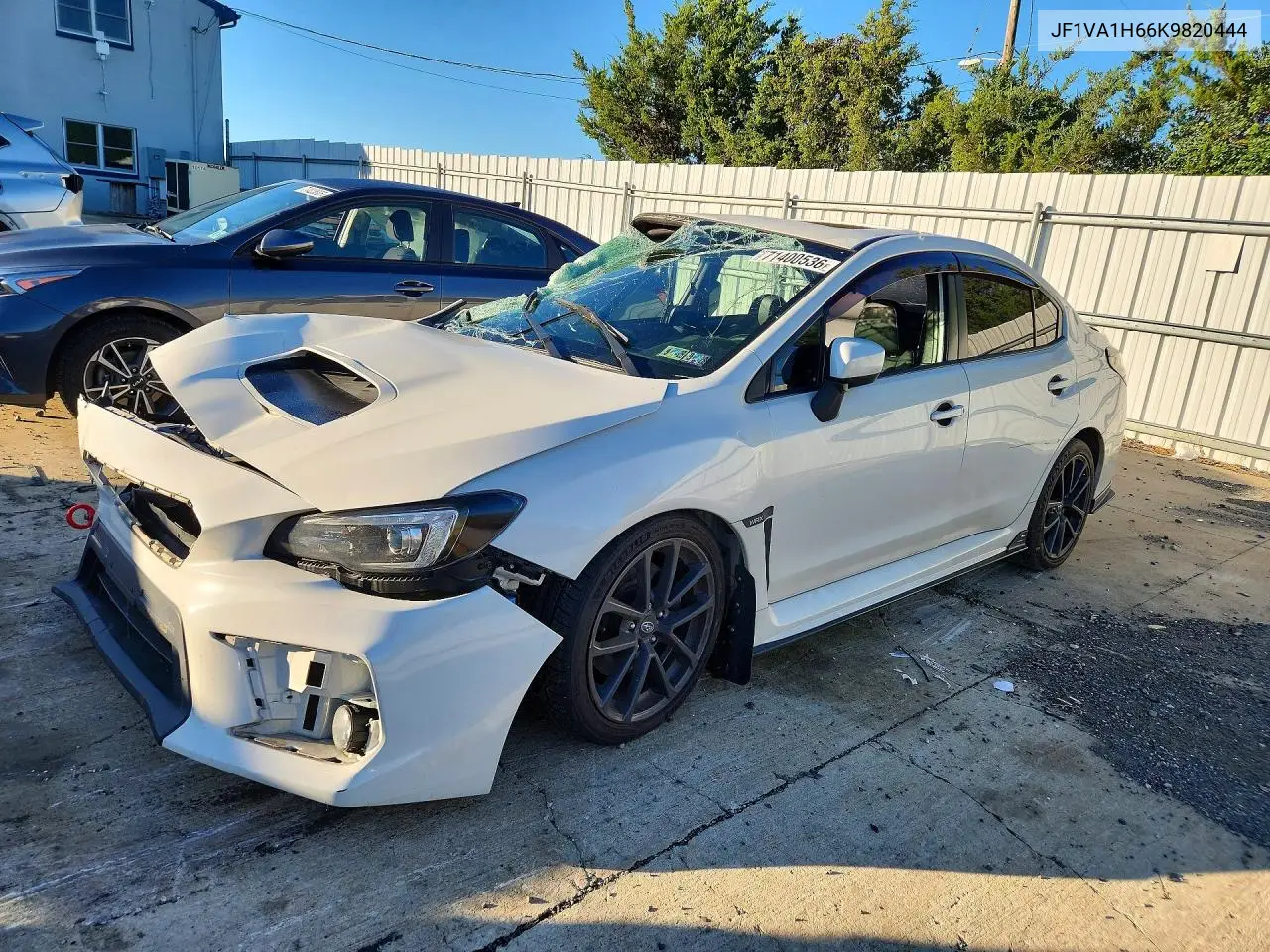 2019 Subaru Wrx Limited VIN JF1VA1H66K9820444 фото 1