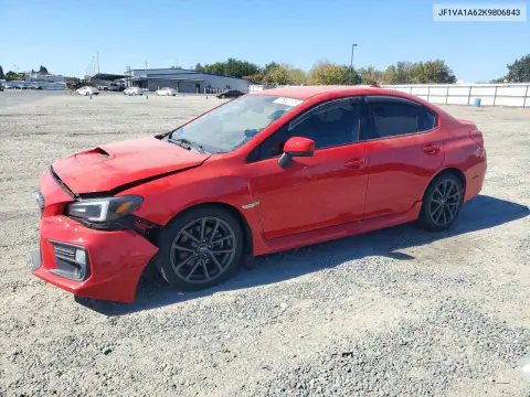 JF1VA1A62K9806843 — 2019 Subaru WRX, Передняя часть, фото до ремонта