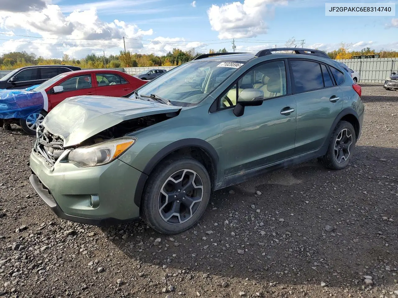 JF2GPAKC6E8314740 Subaru XV 2014 — повреждение Передняя часть, фото до ремонта