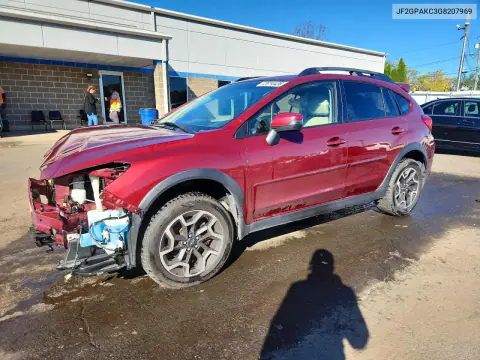 JF2GPAKC3G8207969 — 2016 Subaru XV, Передняя часть, фото до ремонта