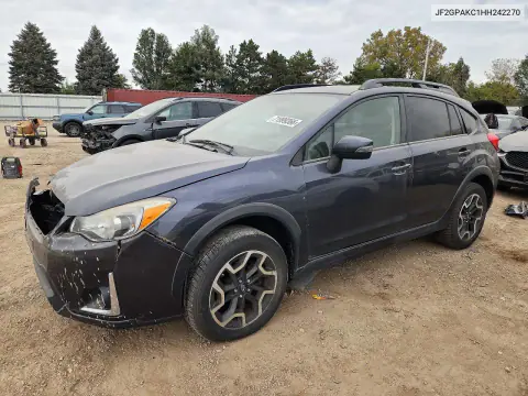 JF2GPAKC1HH242270 — 2017 Subaru XV, Передняя часть, фото до ремонта