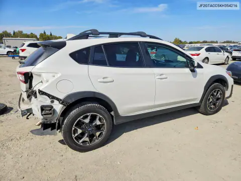 2019 Subaru Crosstrek Premium VIN JF2GTACC5KH354216 фото 3