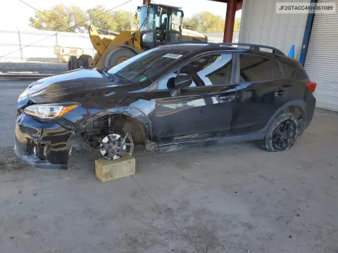 JF2GTACC4KH361089 — 2019 Subaru XV, Передняя часть, фото до ремонта