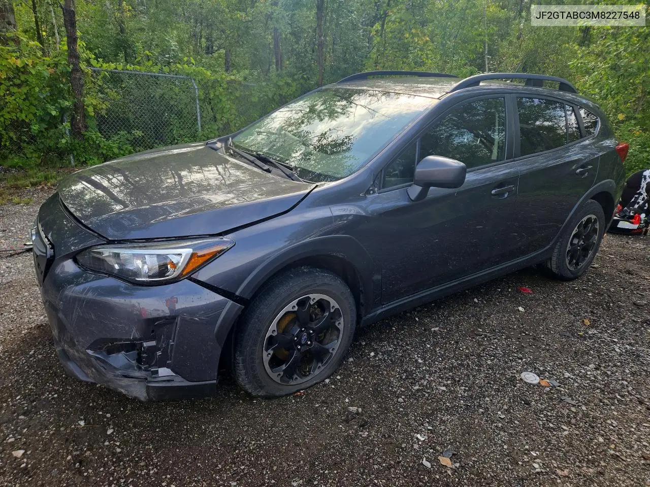 JF2GTABC3M8227548 Subaru XV 2021 — повреждение Передняя часть, фото до ремонта