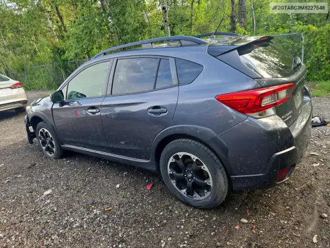 JF2GTABC3M8227548 — 2021 Subaru XV, фото 2 с аукциона Copart, Передняя часть