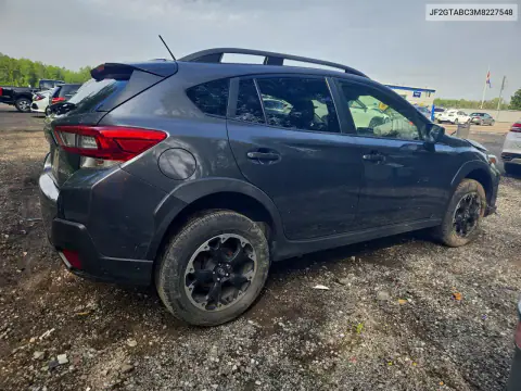 JF2GTABC3M8227548 — 2021 Subaru XV, фото 3 с аукциона Copart, Передняя часть