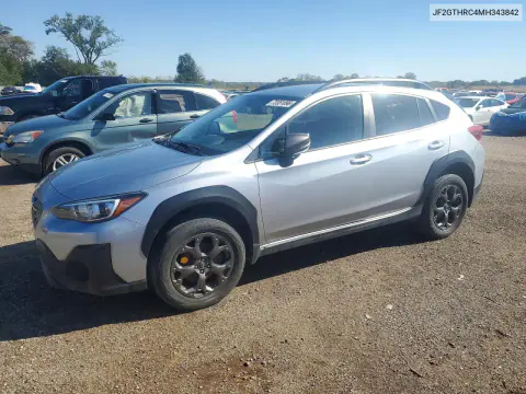 JF2GTHRC4MH343842 — 2021 Subaru XV, Град, фото до ремонта