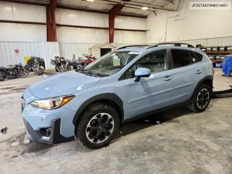 JF2GTAEC9N8214851 — 2022 Subaru XV, Задняя часть, фото до ремонта
