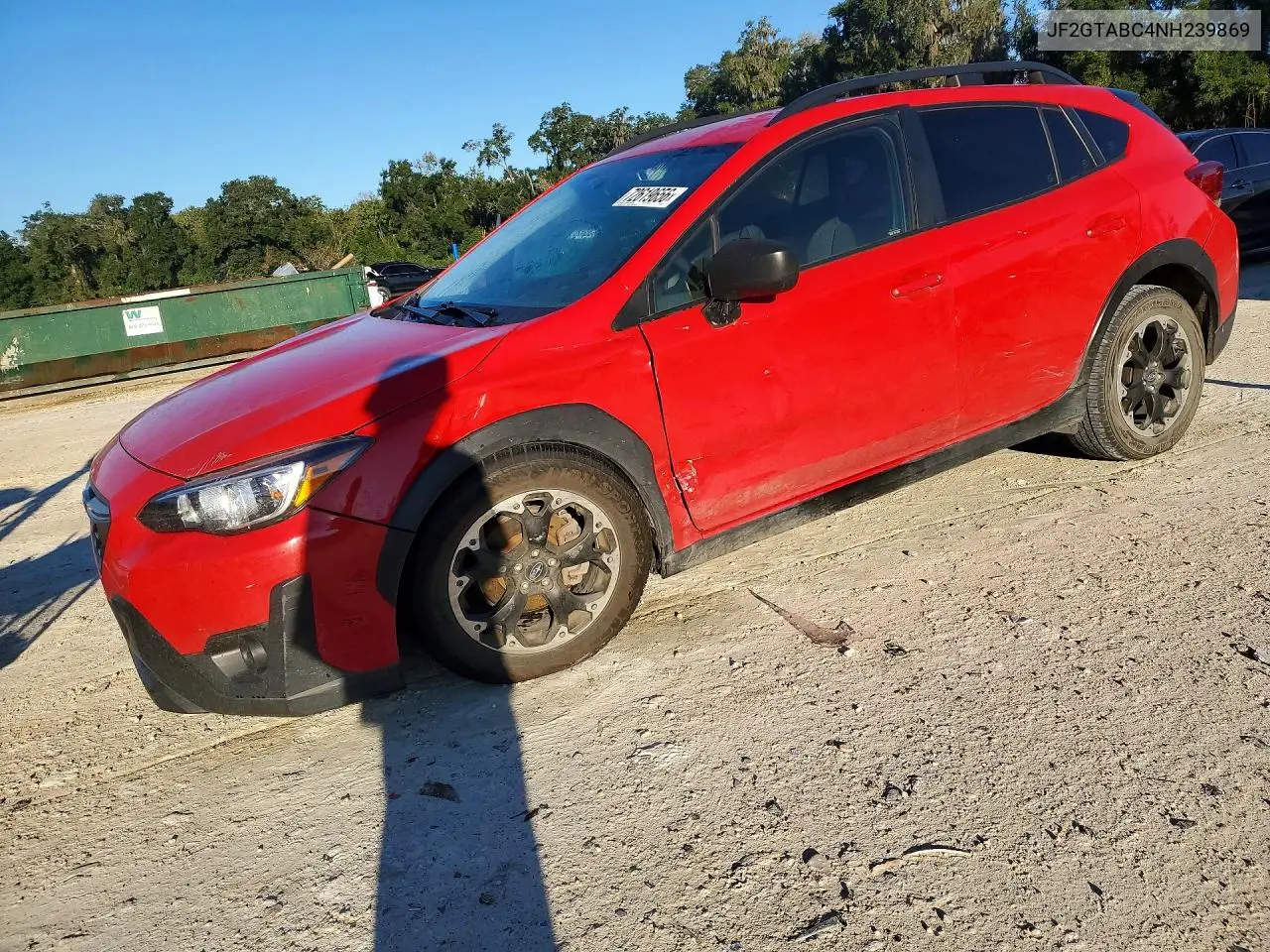 2022 Subaru Crosstrek VIN JF2GTABC4NH239869 фото 1
