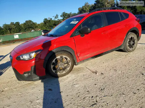 JF2GTABC4NH239869 — 2022 Subaru XV, Передняя часть, фото до ремонта