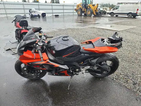 2007 Suzuki Gsx-R1000 VIN JS1GT77A772102742 фото 3