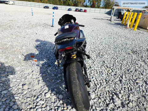 2009 Suzuki Gsx-R1000 VIN JS1GT78AX92103000 фото 4