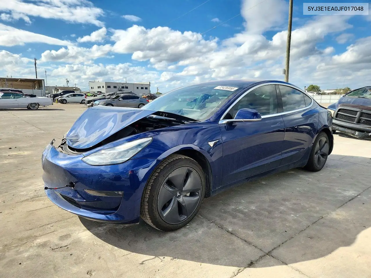 2018 Tesla Model 3 VIN 5YJ3E1EA0JF017048 фото 1