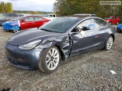 5YJ3E1EA3JF004519 — 2018 Tesla Model 3, Передняя часть, фото до ремонта