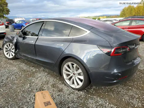 2018 Tesla Model 3 VIN 5YJ3E1EA3JF004519 фото 2