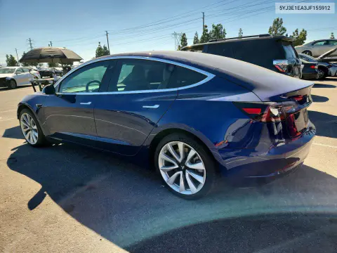 2018 Tesla Model 3 VIN 5YJ3E1EA3JF155912 фото 2