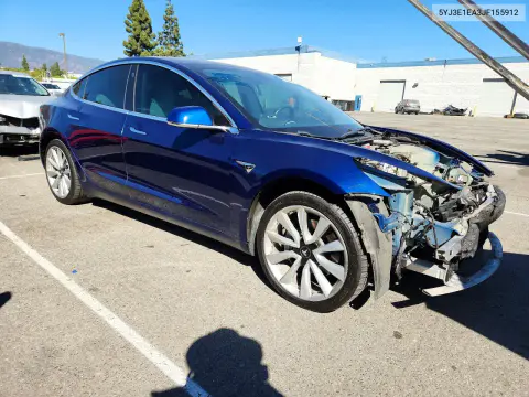2018 Tesla Model 3 VIN 5YJ3E1EA3JF155912 фото 4