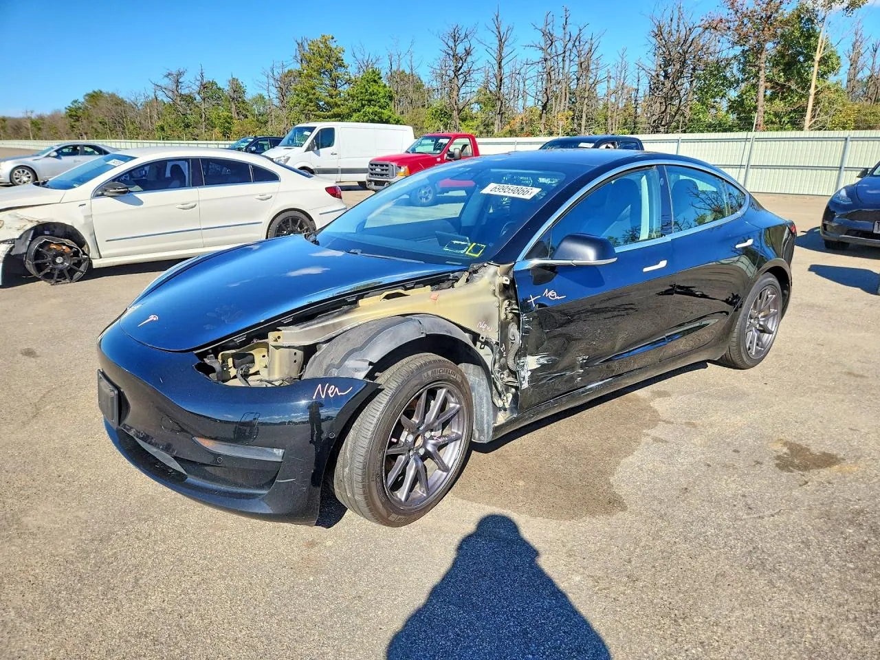 2019 Tesla Model 3 VIN 5YJ3E1EA7KF313217 фото 1