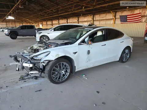 5YJ3E1EAXKF486469 — 2019 Tesla Model 3, Передняя часть, фото до ремонта