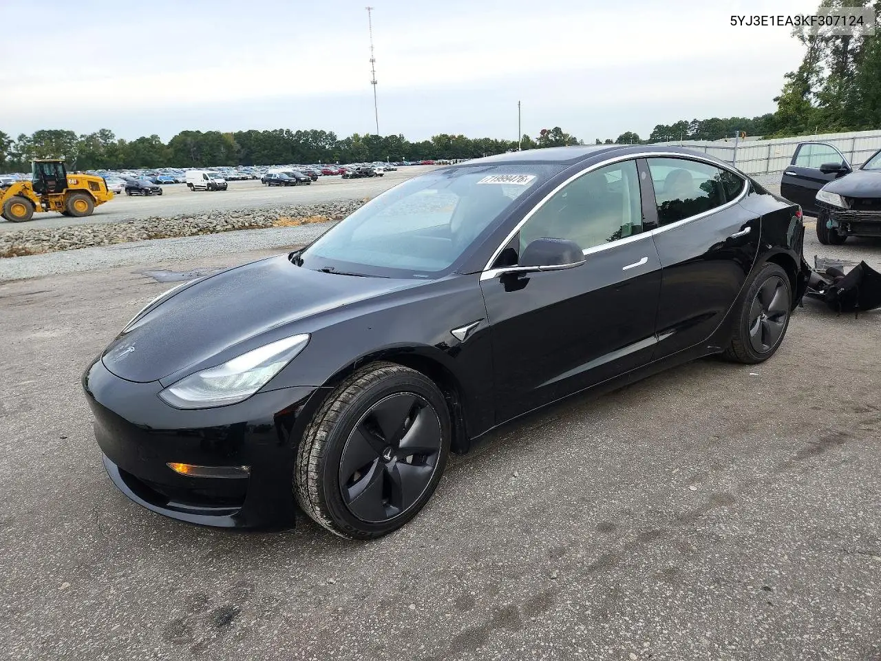 2019 Tesla Model 3 VIN 5YJ3E1EA3KF307124 фото 1