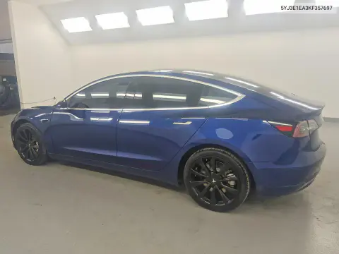 2019 Tesla Model 3 VIN 5YJ3E1EA3KF357697 фото 2