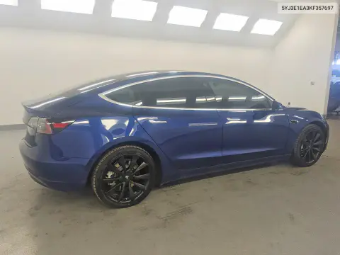 2019 Tesla Model 3 VIN 5YJ3E1EA3KF357697 фото 3
