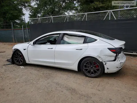 2020 Tesla Model 3 VIN 5YJ3E1EB6LF790750 фото 2