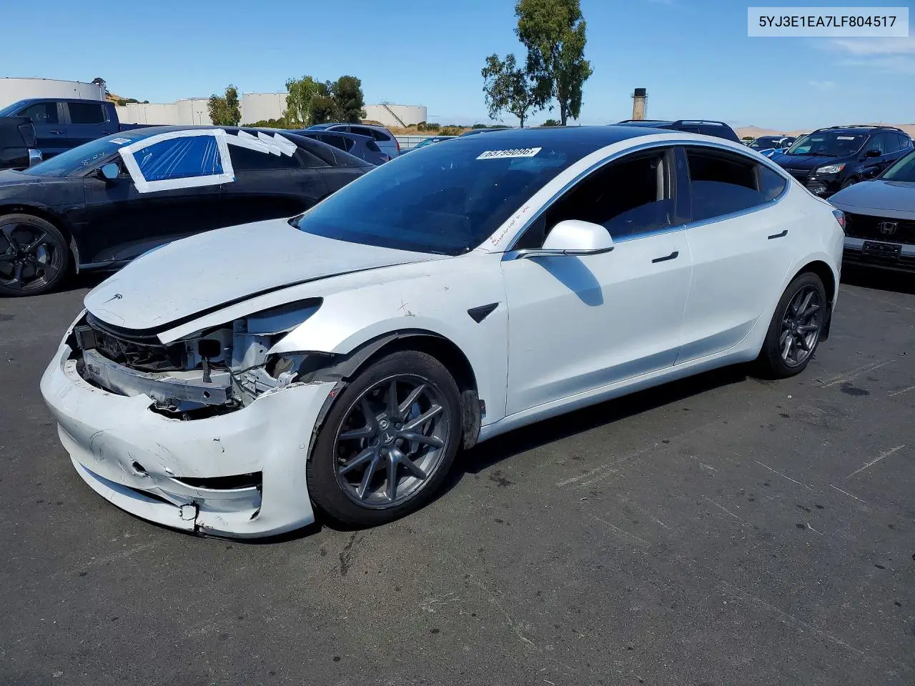 2020 Tesla Model 3 VIN 5YJ3E1EA7LF804517 фото 1