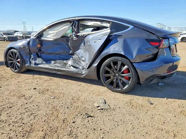 5YJ3E1EC3LF721202 — 2020 Tesla Model 3, фото 2 с аукциона Copart, Боковая часть