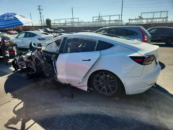 5YJ3E1EA5LF590482 — 2020 Tesla Model 3, фото 2 с аукциона Copart, Боковая часть