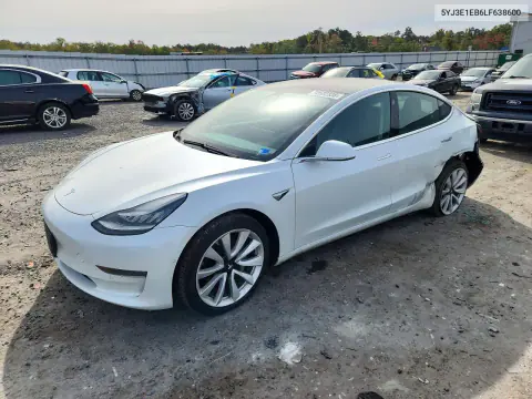 2020 Tesla Model 3 VIN 5YJ3E1EB6LF638600 фото 1