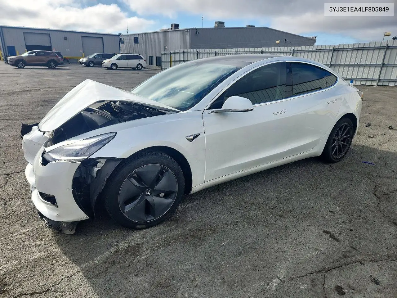 2020 Tesla Model 3 VIN 5YJ3E1EA4LF805849 фото 1