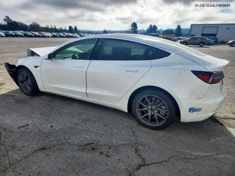 2020 Tesla Model 3 VIN 5YJ3E1EA4LF805849 фото 2